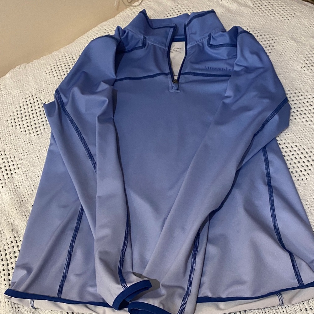 Vineyard Vines Light Blue Performance Pullover